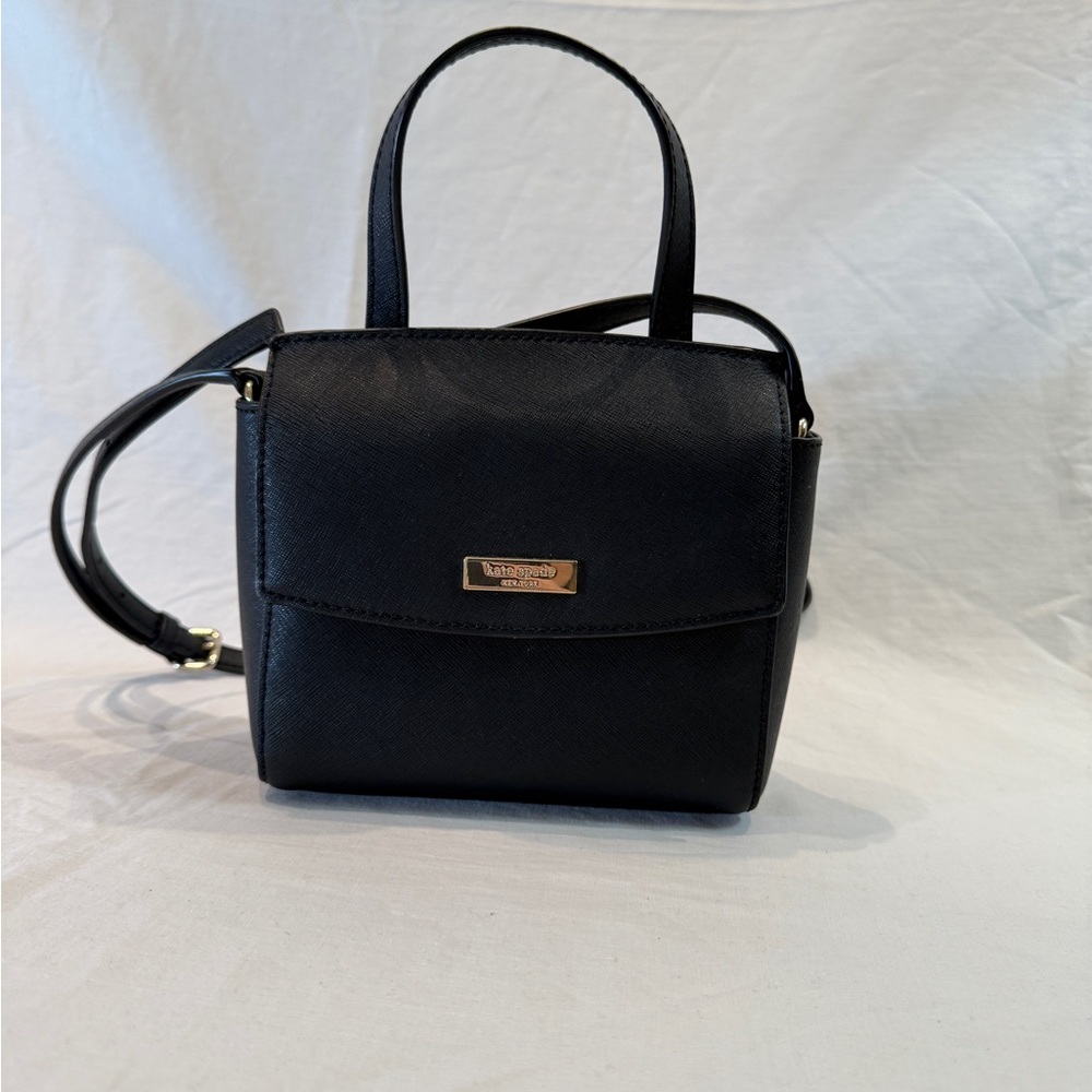 Kate Spade Laurel Way Alisanne Black Leather Satchel